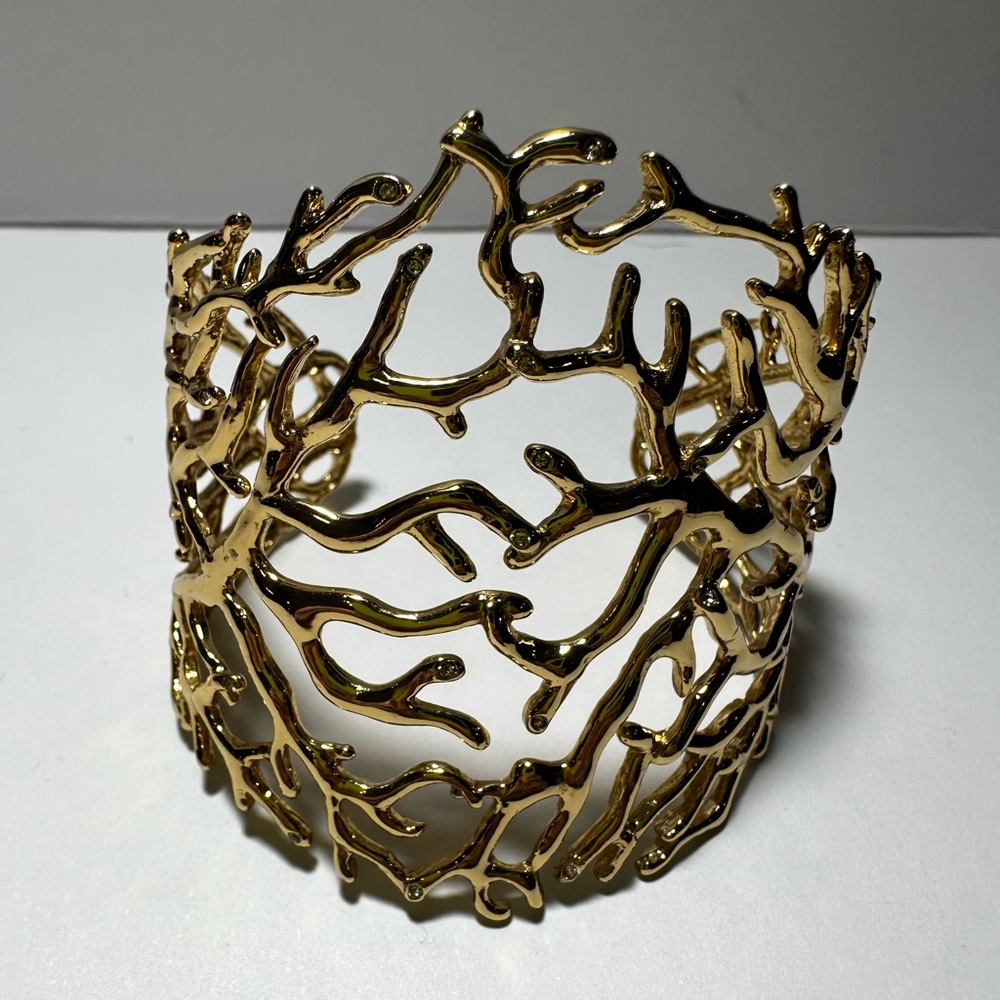BCBG Max Azira gold coral reef bracelet